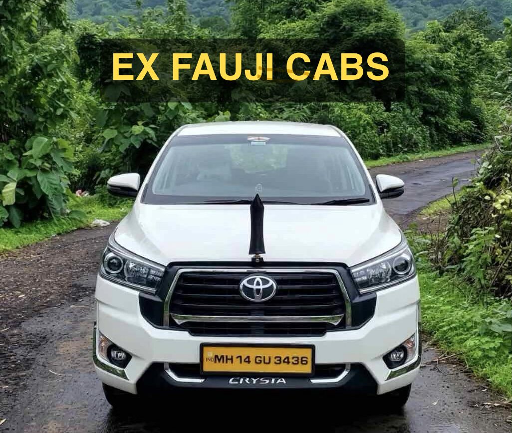 EX FAUJI TOURS AND TRAVELS Toyota Innova Crysta cab for Pune to Bhimashankar Jyotirlinga tour