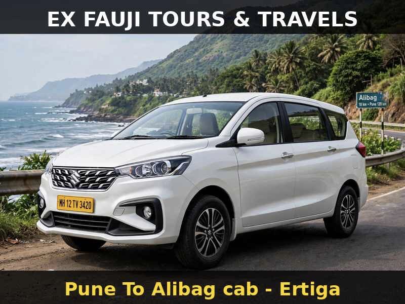 Maruti Ertiga cab Pune to Alibag 7 seater family SUV