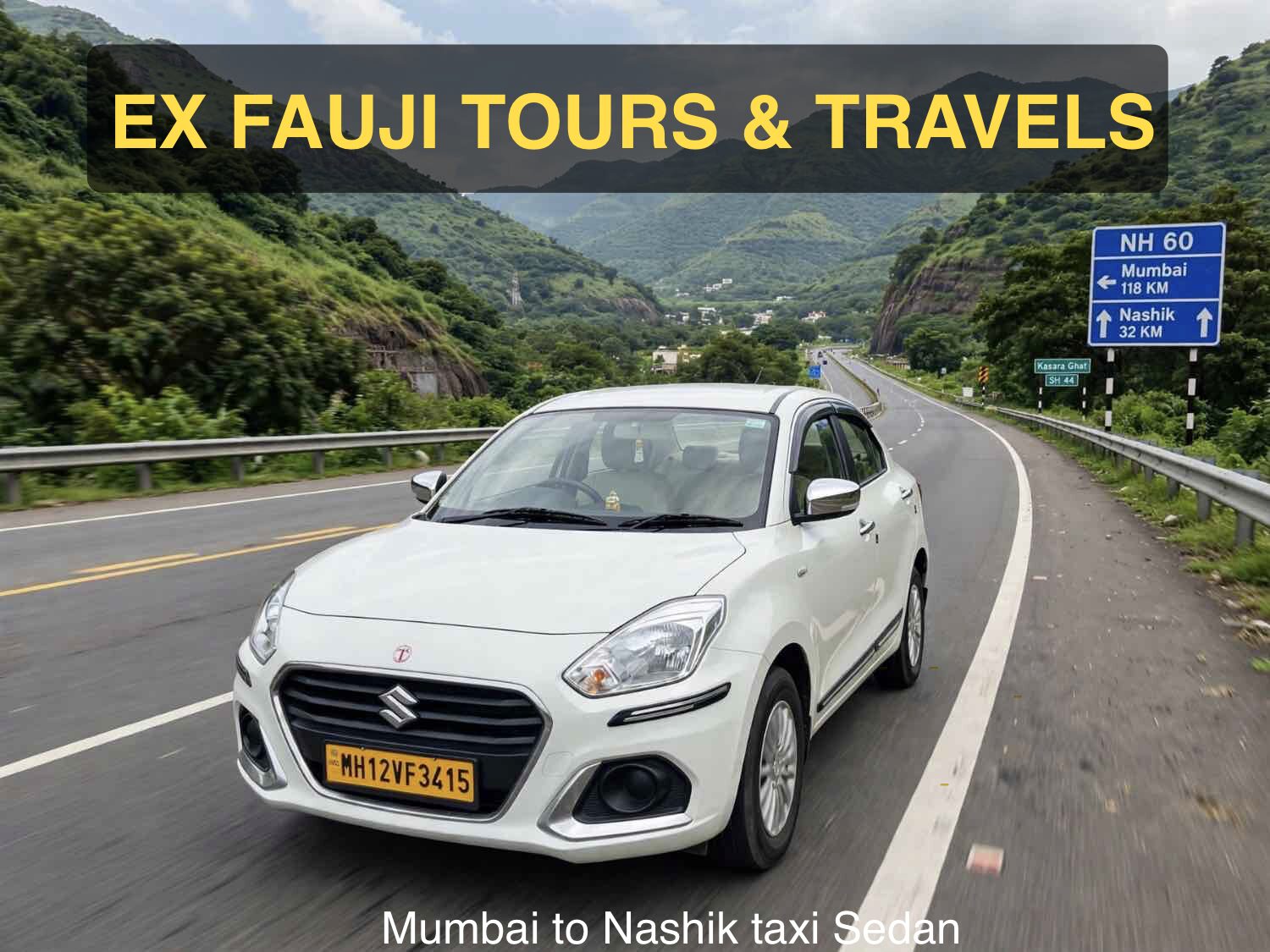 mumbai to nashik cab sedan maruti dzire comfortable ride