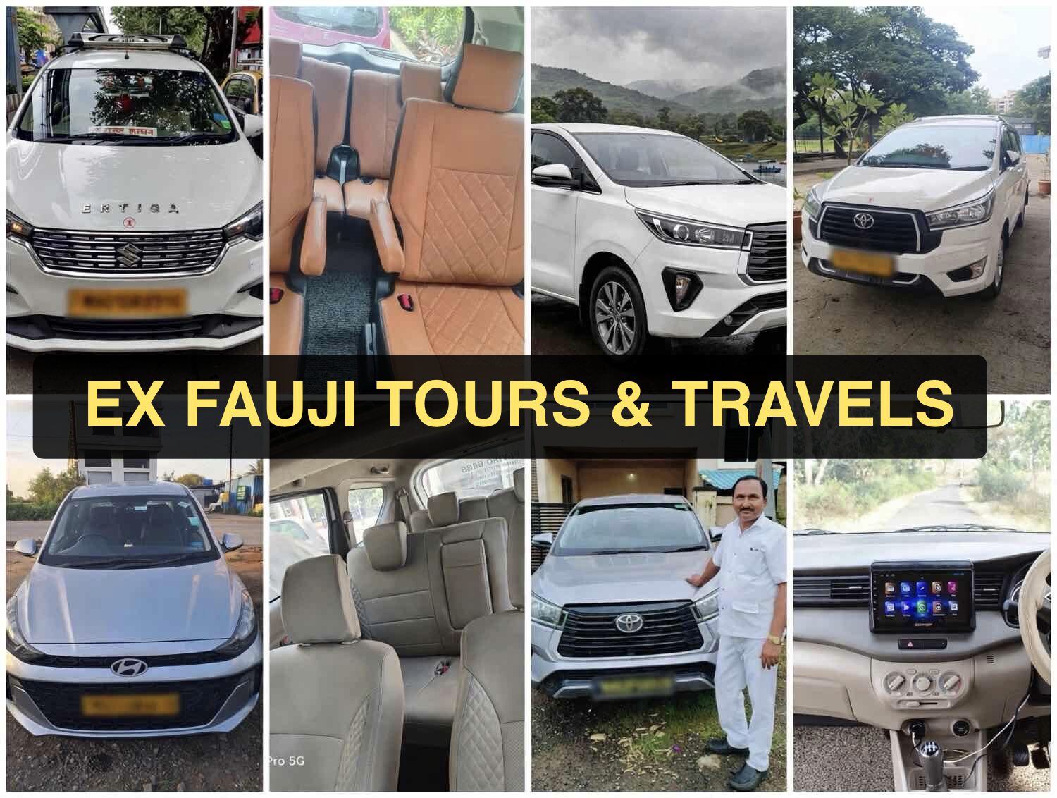 Pune to Kolhapur cab sedan cruising safely along NH-48 highway - EX FAUJI TOURS AND TRAVELS