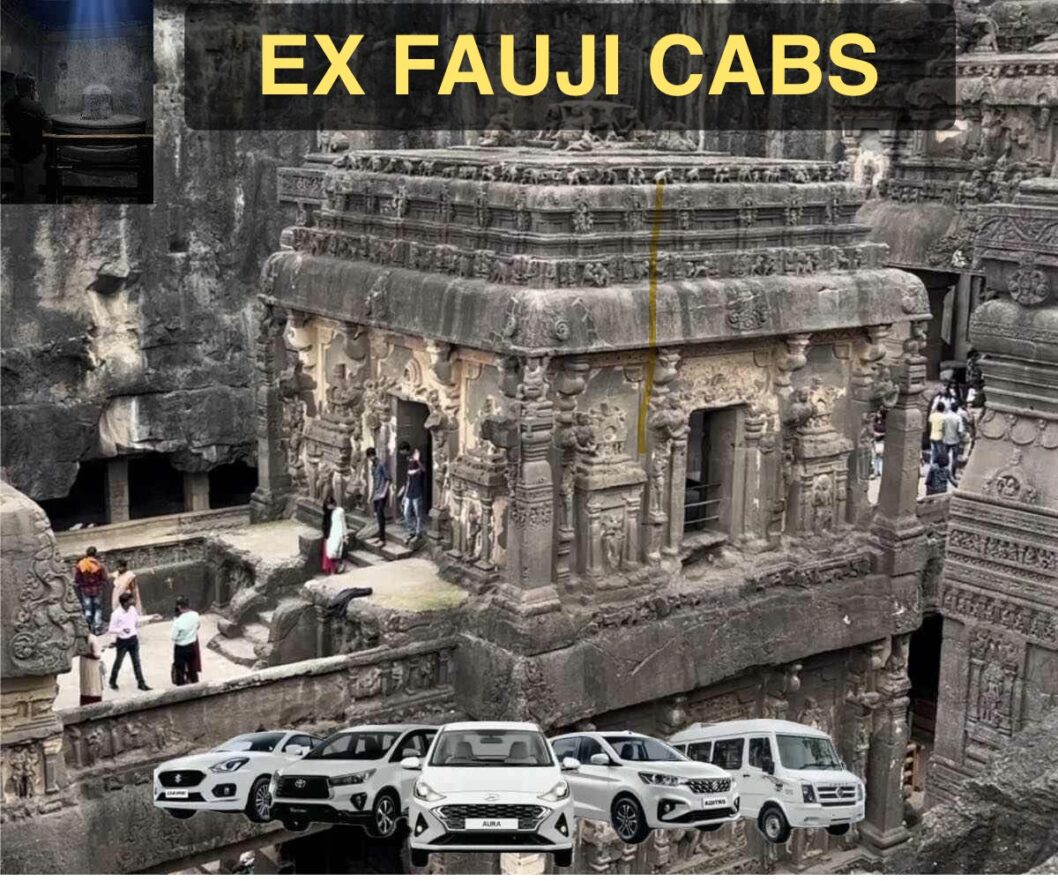 ex fauji tours pune to ellora caves aurangabad cab service