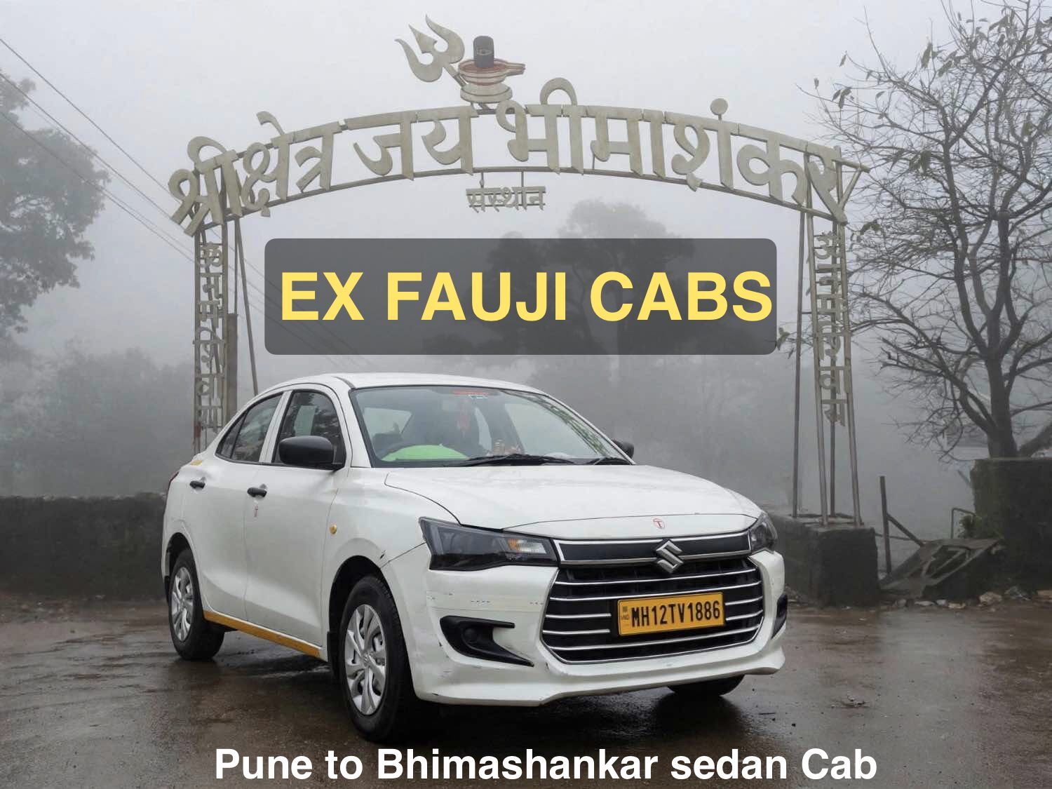Maruti Suzuki Dzire outstation cab Maharashtra EX FAUJI TOURS AND TRAVELS